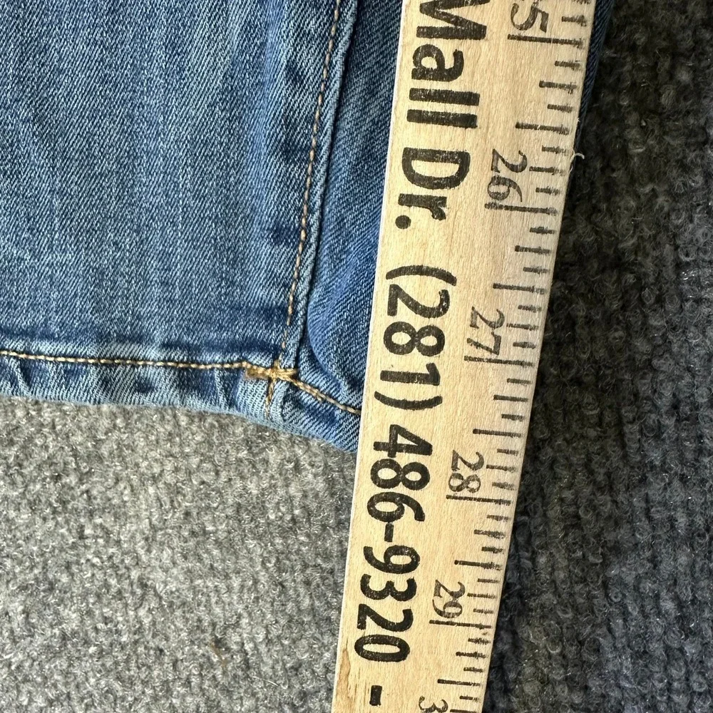Old Navy Jeans Womens Size 22 Blue Plus Short Distressed Straight Leg Denim